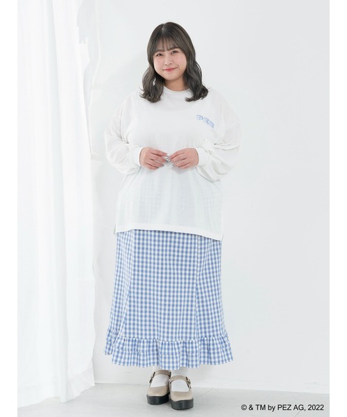 SLURR(スラ―)の「【大きいサイズ】PEZロンT(Tシャツ/カットソー・レディース・オフホワイト・L)」の13枚目の写真