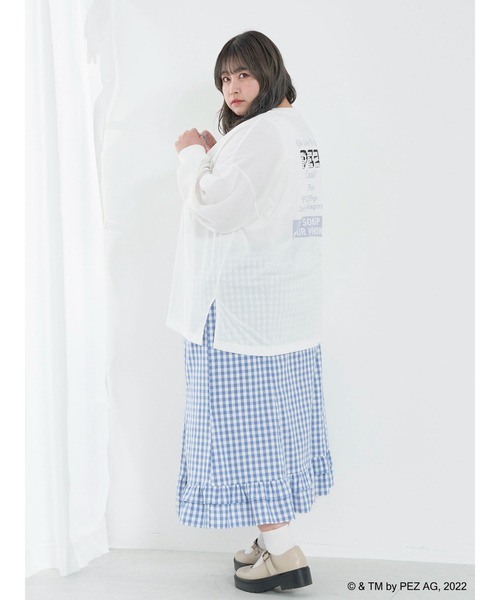 SLURR(スラ―)の「【大きいサイズ】PEZロンT(Tシャツ/カットソー・レディース・オフホワイト・L)」の11枚目の写真