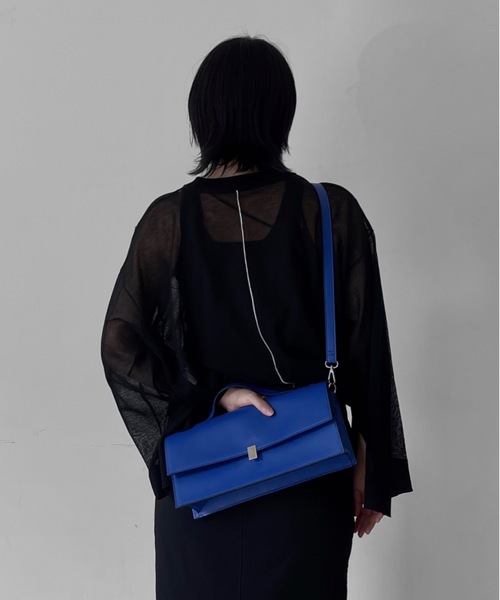 Solace（ソレイス）の「ワイドスクエア2wayショルダーバッグ（ショルダーバッグ・レディース・ブラック/ブルー/グリーン・FREE）」の3枚目の写真