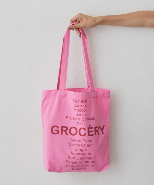 Auntie Rosa Holiday（アンティローザホリデー）の「プリントカラートート（トートバッグ・レディース・ピンク/イエロー/グリーン・FREE）」の3枚目の写真