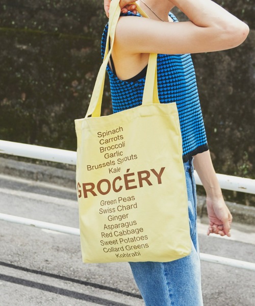 Auntie Rosa Holiday（アンティローザホリデー）の「プリントカラートート（トートバッグ・レディース・ピンク/イエロー/グリーン・FREE）」の6枚目の写真