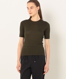 TOMORROWLAND  | マーセライズドコットンリブ ハーフスリーブプルオーバー(ニット/セーター)