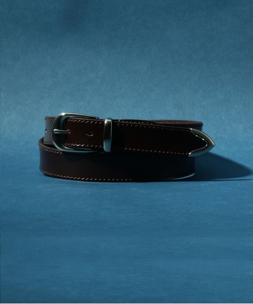 ANPAS（アンパス）の「3Points Buckle Real Leather Belt/3点尾錠 レザーベルト（ベルト・メンズ・ブラック/ダークブラウン/ブラウン・FREE）」の8枚目の写真