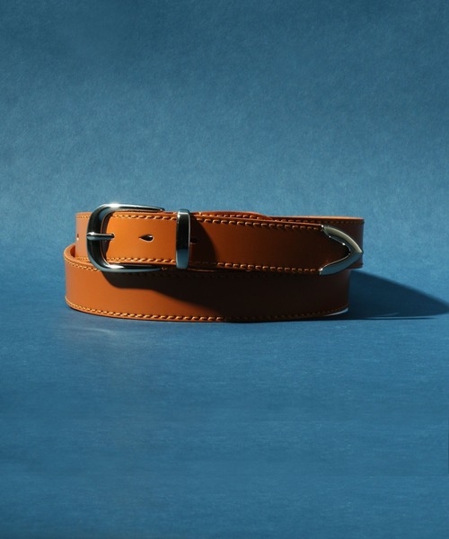 ANPAS（アンパス）の「3Points Buckle Real Leather Belt/3点尾錠 レザーベルト（ベルト・メンズ・ブラック/ダークブラウン/ブラウン・FREE）」の5枚目の写真