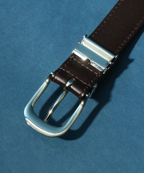 ANPAS（アンパス）の「3Points Buckle Real Leather Belt/3点尾錠 レザーベルト（ベルト・メンズ・ブラック/ダークブラウン/ブラウン・FREE）」の6枚目の写真