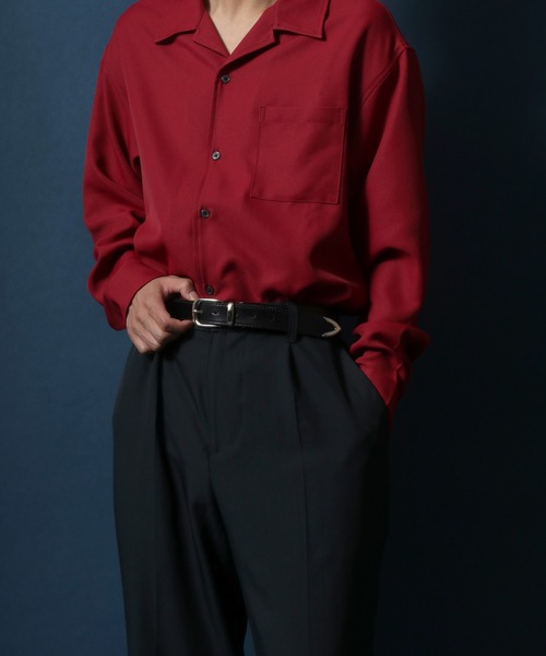 ANPAS（アンパス）の「3Points Buckle Real Leather Belt/3点尾錠 レザーベルト（ベルト・メンズ・ブラック/ダークブラウン/ブラウン・FREE）」の16枚目の写真