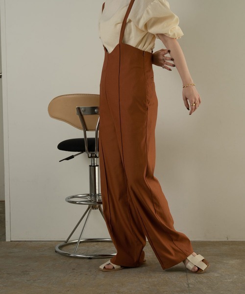 lawgy（ラウジー）の「center line suspender pants（その他