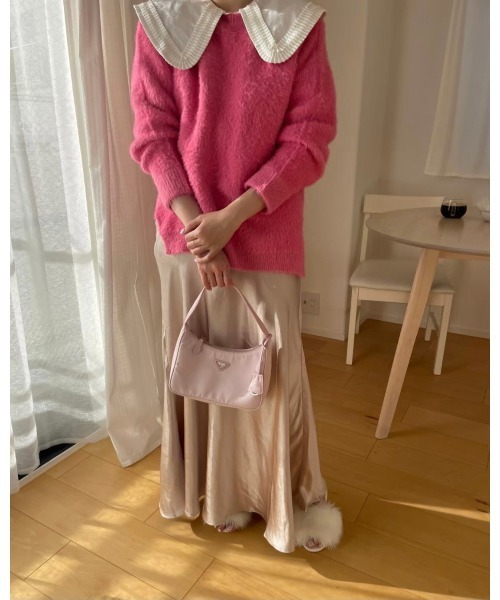 DAIS-Y（デイジー）の「シャギーカラーニット（ニット/セーター・レディース・ピンク/ブルー・FREE）」の16枚目の写真