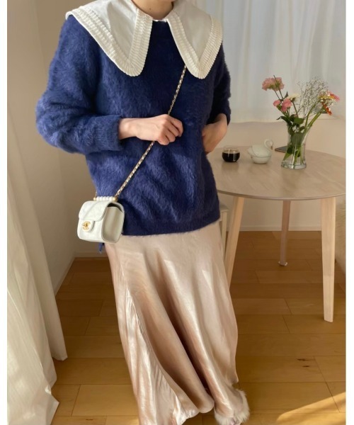 DAIS-Y（デイジー）の「シャギーカラーニット（ニット/セーター・レディース・ピンク/ブルー・FREE）」の13枚目の写真