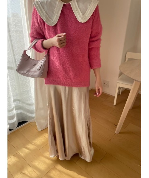 DAIS-Y（デイジー）の「シャギーカラーニット（ニット/セーター・レディース・ピンク/ブルー・FREE）」の7枚目の写真