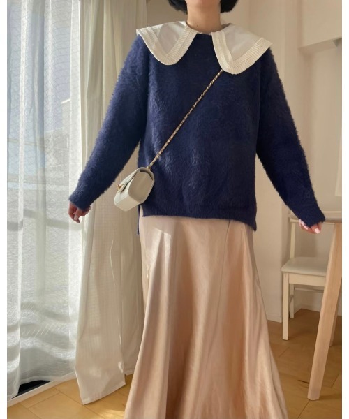 DAIS-Y（デイジー）の「シャギーカラーニット（ニット/セーター・レディース・ピンク/ブルー・FREE）」の11枚目の写真