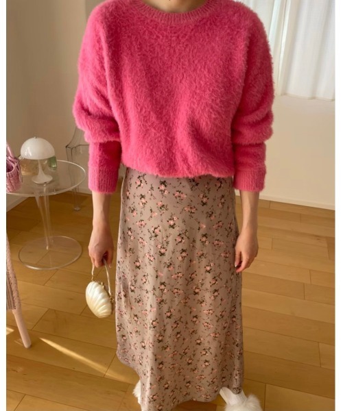 DAIS-Y（デイジー）の「シャギーカラーニット（ニット/セーター・レディース・ピンク/ブルー・FREE）」の6枚目の写真