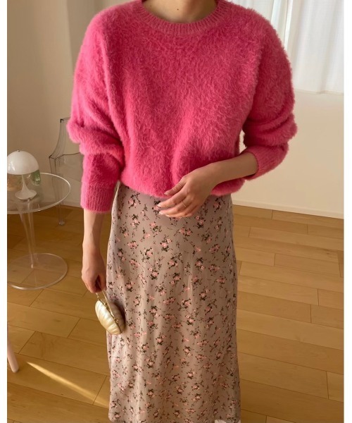 DAIS-Y（デイジー）の「シャギーカラーニット（ニット/セーター・レディース・ピンク/ブルー・FREE）」の14枚目の写真