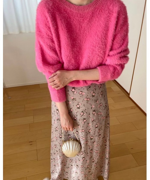 DAIS-Y（デイジー）の「シャギーカラーニット（ニット/セーター・レディース・ピンク/ブルー・FREE）」の10枚目の写真