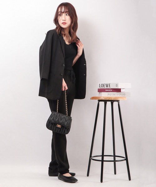 FUNALIVE（ファンアライブ）の「テーラード７分袖JKT&テーパードPT セットアップ（セットアップ・メンズ・チャコールグレー/ブラック/ネイビー/杢グレー・LL/L/M）」の6枚目の写真