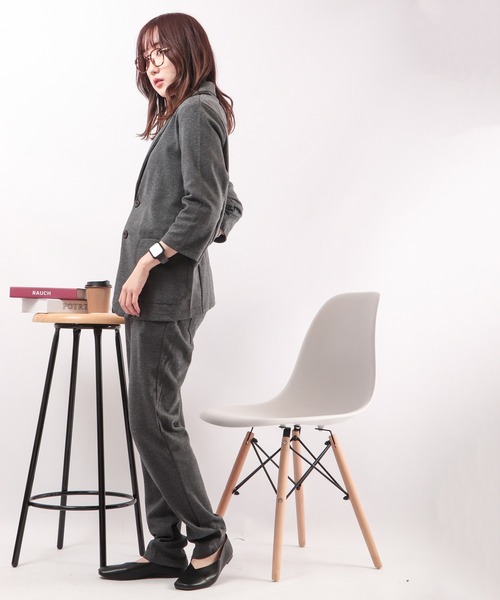 FUNALIVE（ファンアライブ）の「テーラード７分袖JKT&テーパードPT セットアップ（セットアップ・メンズ・チャコールグレー/ブラック/ネイビー/杢グレー・LL/L/M）」の13枚目の写真