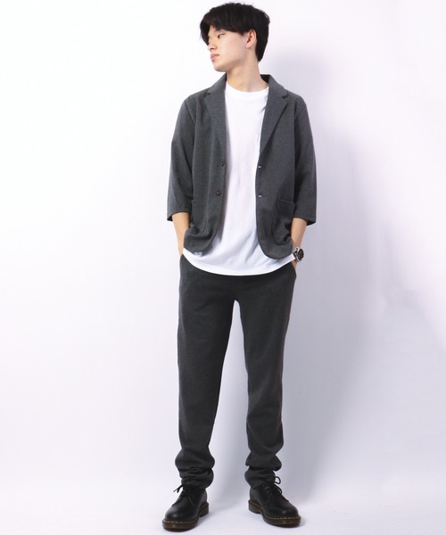 FUNALIVE（ファンアライブ）の「テーラード７分袖JKT&テーパードPT セットアップ（セットアップ・メンズ・チャコールグレー/ブラック/ネイビー/杢グレー・LL/L/M）」の11枚目の写真