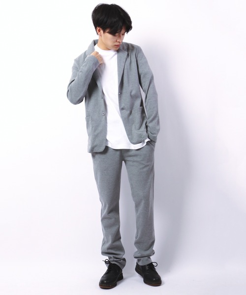 FUNALIVE（ファンアライブ）の「テーラード７分袖JKT&テーパードPT セットアップ（セットアップ・メンズ・チャコールグレー/ブラック/ネイビー/杢グレー・LL/L/M）」の20枚目の写真