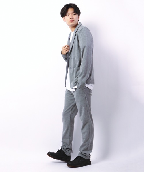 FUNALIVE（ファンアライブ）の「テーラード７分袖JKT&テーパードPT セットアップ（セットアップ・メンズ・チャコールグレー/ブラック/ネイビー/杢グレー・LL/L/M）」の21枚目の写真