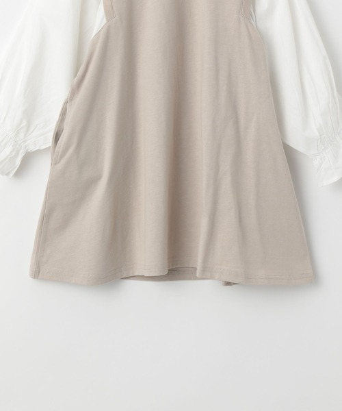 GLOBAL WORK（グローバルワーク）の「キッズ/袖フハクドッキングワンピース/263054（ワンピース・キッズ・アイボリー/ブラック・130cm/110cm/160cm/150cm/100cm/120cm/140cm）」の8枚目の写真