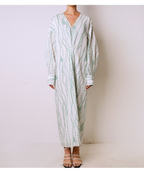 IRENE（アイレネ）の「Line Drawing PrintShirt Dress（ワンピース 