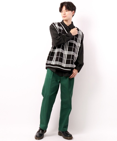 CIAO（チャオ）の「ciao ルーズチェックベスト（ベスト・メンズ・ホワイト/ブラック/ベージュ/ブラウン/グレー/サックスブルー/グリーン/ベージュ系その他・FREE）」の17枚目の写真