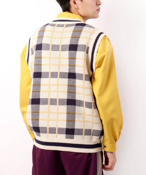 CIAO（チャオ）の「ciao ルーズチェックベスト（ベスト・メンズ・ホワイト/ブラック/ベージュ/ブラウン/グレー/サックスブルー/グリーン/ベージュ系その他・FREE）」の10枚目の写真