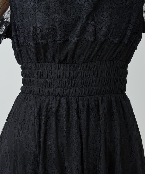 natural couture（ナチュラルクチュール）の「オケージョンシーンで華やぐ　総レースお上品パーティドレス（ドレス・レディース・ブラック/グレー/ミント・FREE）」の12枚目の写真