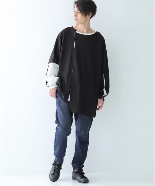 osharewalker（オシャレウォーカー）の「【廃盤】『デニムライクジョガーパンツ』（デニムパンツ・メンズ・ブルー/ネイビー/ブラック・L/M/XL）」の4枚目の写真