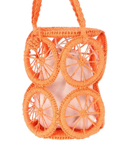 Ungrid（アングリッド）の「カラーモチーフカゴBAG（かごバッグ・レディース・オレンジ/グリーン・FREE）」の6枚目の写真