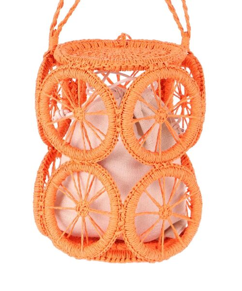 Ungrid（アングリッド）の「カラーモチーフカゴBAG（かごバッグ・レディース・オレンジ/グリーン・FREE）」の9枚目の写真
