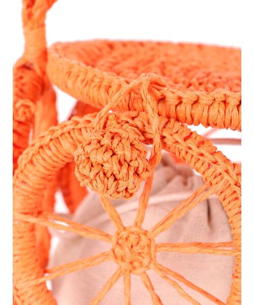 Ungrid（アングリッド）の「カラーモチーフカゴBAG（かごバッグ・レディース・オレンジ/グリーン・FREE）」の14枚目の写真