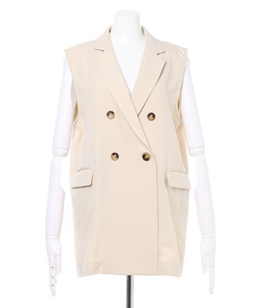 MLI'A(エムリア)の「ノースリジレ(ベスト・レディース・アイボリー/ブラック/ブラウン・M)」の5枚目の写真