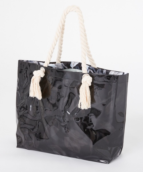 CECIL McBEE(セシルマクビー)の「【CECILMcBEE/セシルマクビー】PVCトート×巾着バッグ(トートバッグ・レディース・ブラック/ブラウン・FREE)」の2枚目の写真