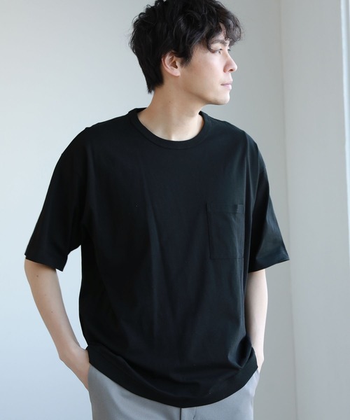 LAKOLE（ラコレ）の「ポケットTシャツ / 263667（Tシャツ/カットソー・メンズ・ホワイト/ライトグレー/ブラック/ベージュ/ブルー/パープル・SMALL/MEDIUM/LARGE/X-LARGE）」の3枚目の写真