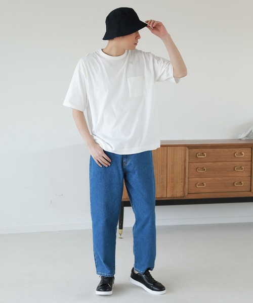 LAKOLE（ラコレ）の「ポケットTシャツ / 263667（Tシャツ/カットソー・メンズ・ホワイト/ライトグレー/ブラック/ベージュ/ブルー/パープル・SMALL/MEDIUM/LARGE/X-LARGE）」の7枚目の写真