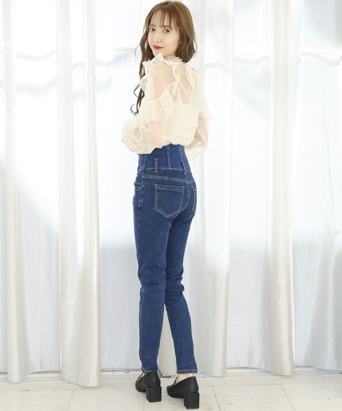 TITTY&CO.(ティティーアンドコー)の「フリルスリーブチュールトップス(シャツ/ブラウス・レディース・ベージュ/アイボリー/ライトブルー・FREE)」の12枚目の写真