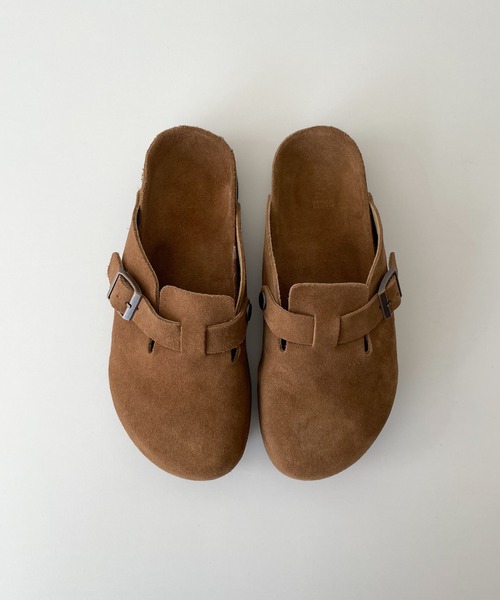 CANAL JEAN(キャナルジーン)の「El mar ベルト付きスウェードスリッポン(スリッポン・レディース・ブラック/ブラウン・SMALL/MEDIUM)」の9枚目の写真