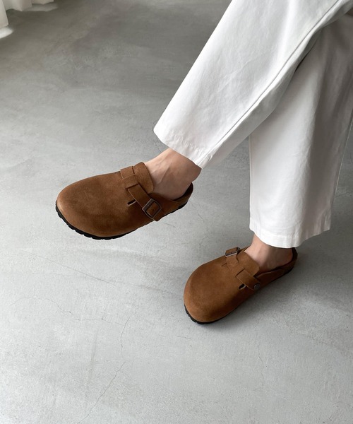 CANAL JEAN(キャナルジーン)の「El mar ベルト付きスウェードスリッポン(スリッポン・レディース・ブラック/ブラウン・SMALL/MEDIUM)」の11枚目の写真