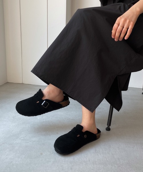 CANAL JEAN(キャナルジーン)の「El mar ベルト付きスウェードスリッポン(スリッポン・レディース・ブラック/ブラウン・SMALL/MEDIUM)」の13枚目の写真