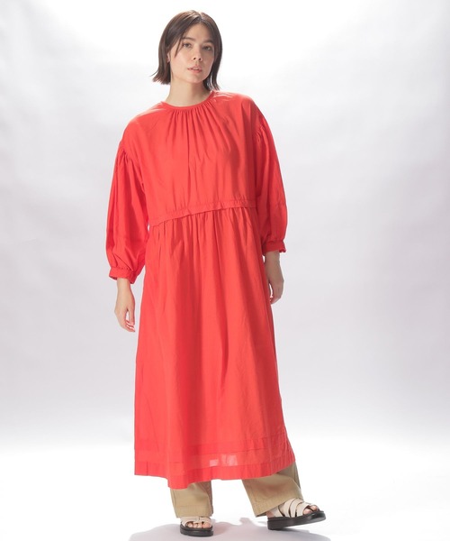niko and...(ニコアンド)の「プレミアムコットンローンワンピース(ワンピース・レディース・ホワイト/レッド/カーキ・MEDIUM/LARGE)」の9枚目の写真