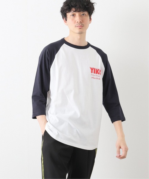 417 EDIFICE(フォーワンセブンエディフィス)の「【VOIRY STORE / ヴォイリーストア】別注 TDB RAGLAN 3/4 SLEEVE Tシャツ(Tシャツ/カットソー・メンズ・ホワイト/ブラック/ネイビー・LARGE/MEDIUM)」の1枚目の写真