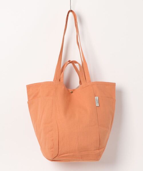 Samansa Mos2 blue（サマンサモスモスブルー）の「サイドポケットトートバッグ（ハンドバッグ・レディース・イエロー/オレンジ/キナリ・ﾌﾘ-）」の12枚目の写真