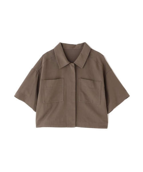 N.(N. Natural Beauty Basic)(エヌエヌナチュラルビューティーベーシック)の「◆ショートシャツ(シャツ/ブラウス・レディース・レッド/モカ・MEDIUM)」の10枚目の写真