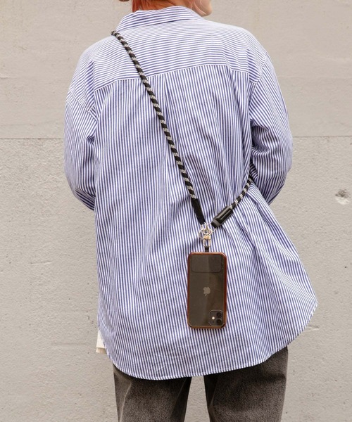 WEGO（ウィゴー）の「WEGO/ロープストラップ（スマホグッズ・レディース・ホワイト/ブラック/ブラック系その他・FREE）」の3枚目の写真