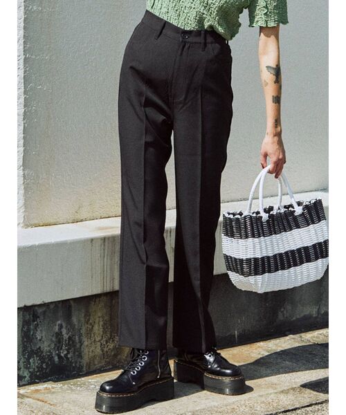 jouetie(ジュエティ)の「センタープレスベーシックスラックス(スラックス・レディース・ブラック/パープル/レッド/ピンク/ブルー・MEDIUM)」の2枚目の写真