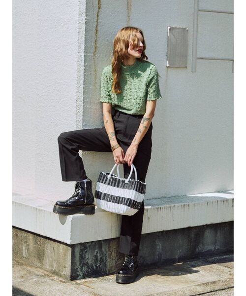 jouetie(ジュエティ)の「センタープレスベーシックスラックス(スラックス・レディース・ブラック/パープル/レッド/ピンク/ブルー・MEDIUM)」の12枚目の写真