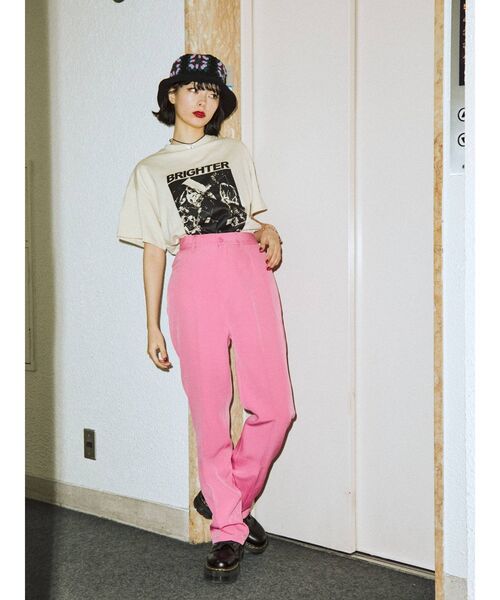 jouetie(ジュエティ)の「センタープレスベーシックスラックス(スラックス・レディース・ブラック/パープル/レッド/ピンク/ブルー・MEDIUM)」の14枚目の写真