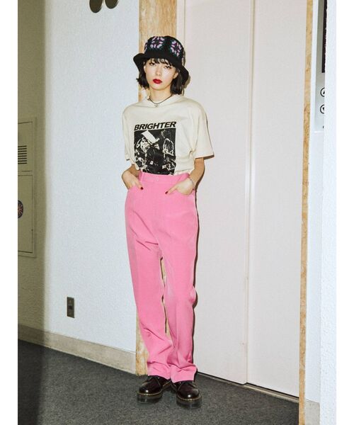 jouetie(ジュエティ)の「センタープレスベーシックスラックス(スラックス・レディース・ブラック/パープル/レッド/ピンク/ブルー・MEDIUM)」の17枚目の写真