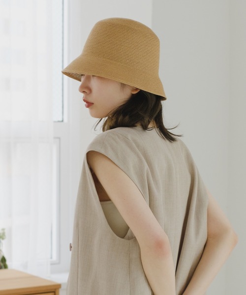 Kastane（カスタネ）の「ペーパーHAT（ハット・レディース・ブラック/ベージュ・FREE）」の5枚目の写真